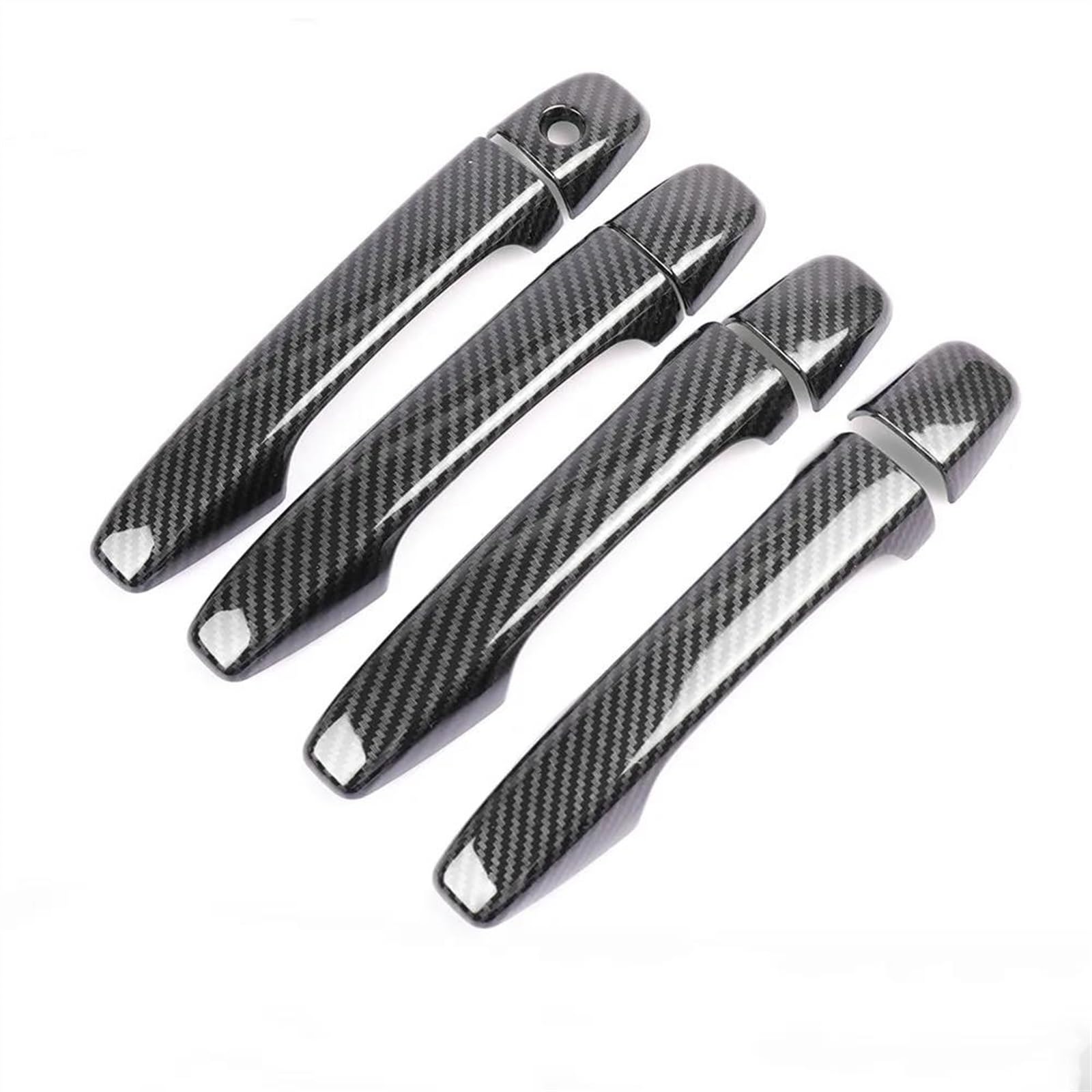 Noheeu Carbon Car Styling Fiber Outer Door Bowl Handle Stickers Protection Covers Trim For Peugeot Partner 2008-2016(Carbon)