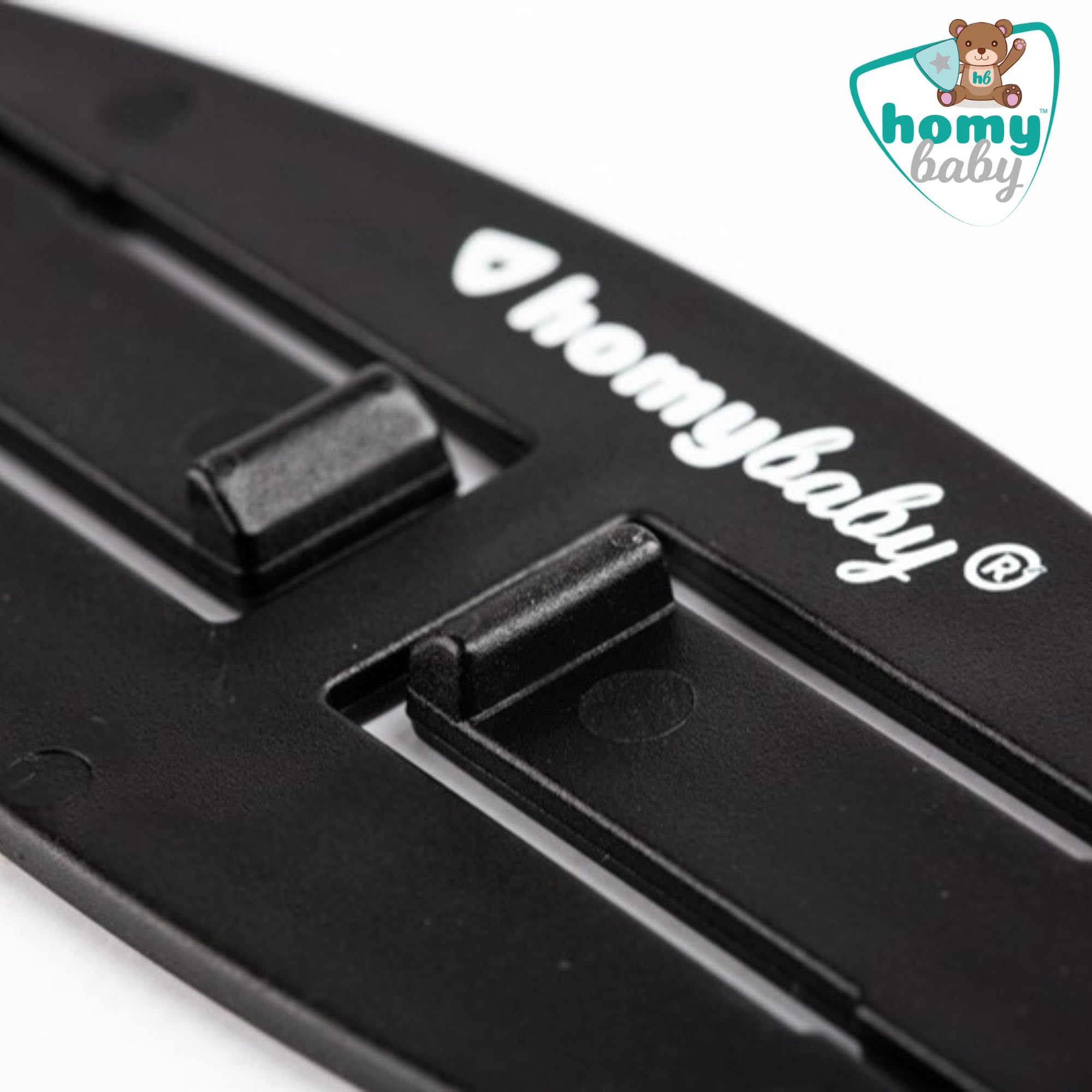 HOMYBABY® Fibbia di Sicurezza per Bambini – Clip Antisfuggimento per Imbracatura – Ferma Bretelle per Seggiolone e Passeggino – Impedisce al Bambino di Sfilarsi
