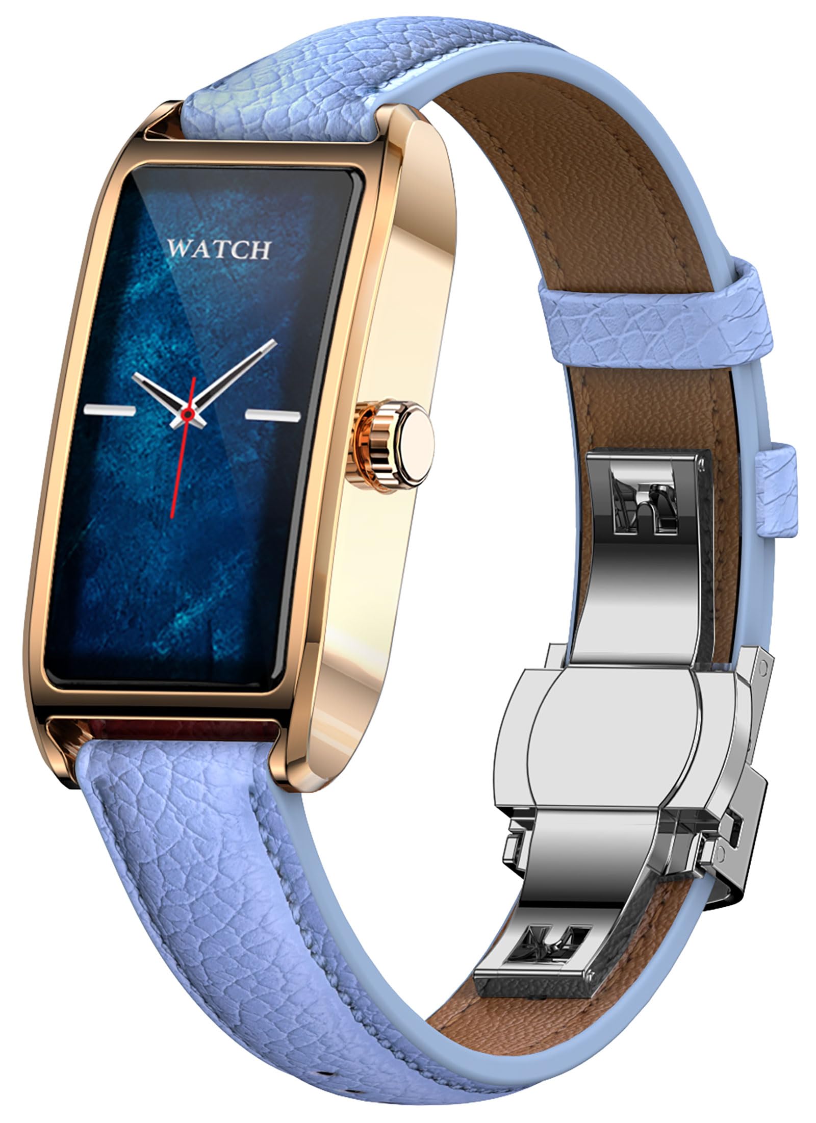 Fitness Tracker Damen Elegant Schwarz Gold Smartwatch Aktivitätstracker Pulsuhr Sportuhr mit Herzfrequenz Schlafmonitor Schrittzähler