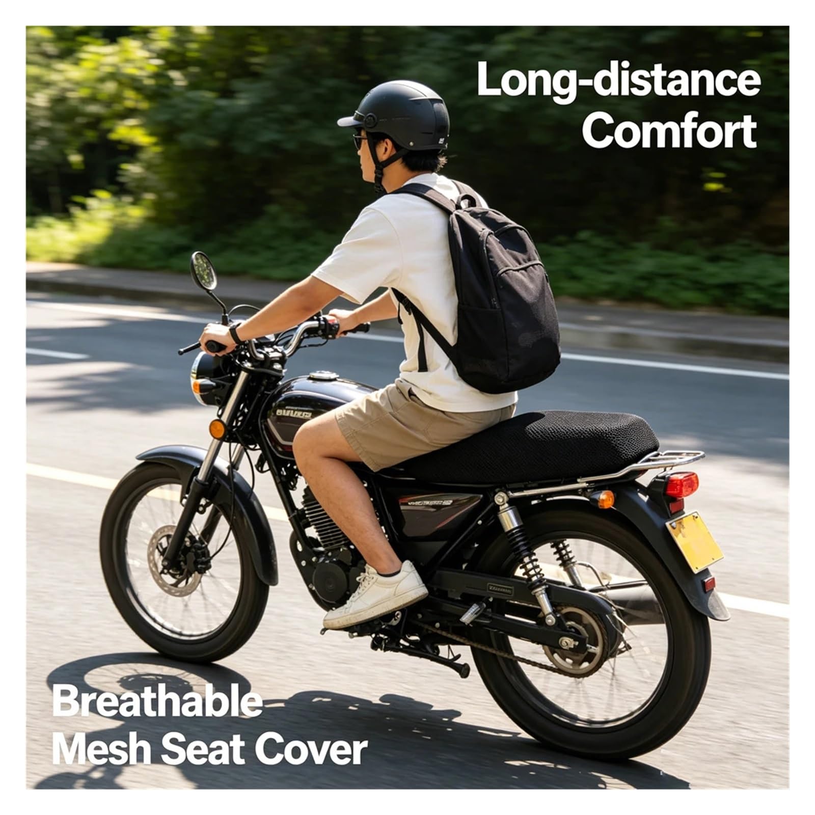 Coprisella Coprisedile Moto Cuscino Isolante Termico Traspirante | Coprisedile Per Moto In Rete A Nido D'ape Traspirante Impermeabile Antiscivolo Cuscino Isolamento Termico