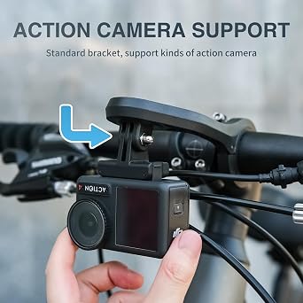 Bike Computer Mount Out Front Mount, Compatible with Garmin, iGPSPORT, Wahoo, Cycplus, XOSS Bike Computer, Adapter for Handlebar 31.8mm