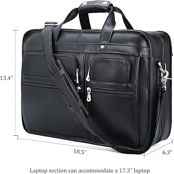 POLARE ORIGINAL 本革 ビジネスバッグ 17インチPC 黒 Amazon.co.jp: Polare モダンメッセンジャーバッグ レトロ調 17インチ