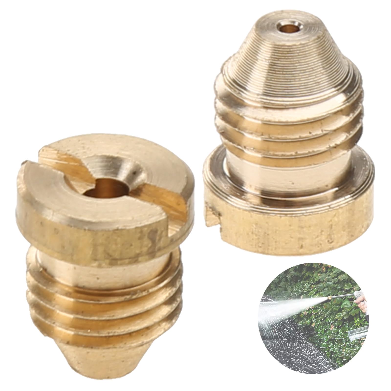 PURPLELILY Snow Foam Orifice Nozzle Tips Thread Foam Orifice Nozzle High Pressure Foam Spray Tool Brass Replacement