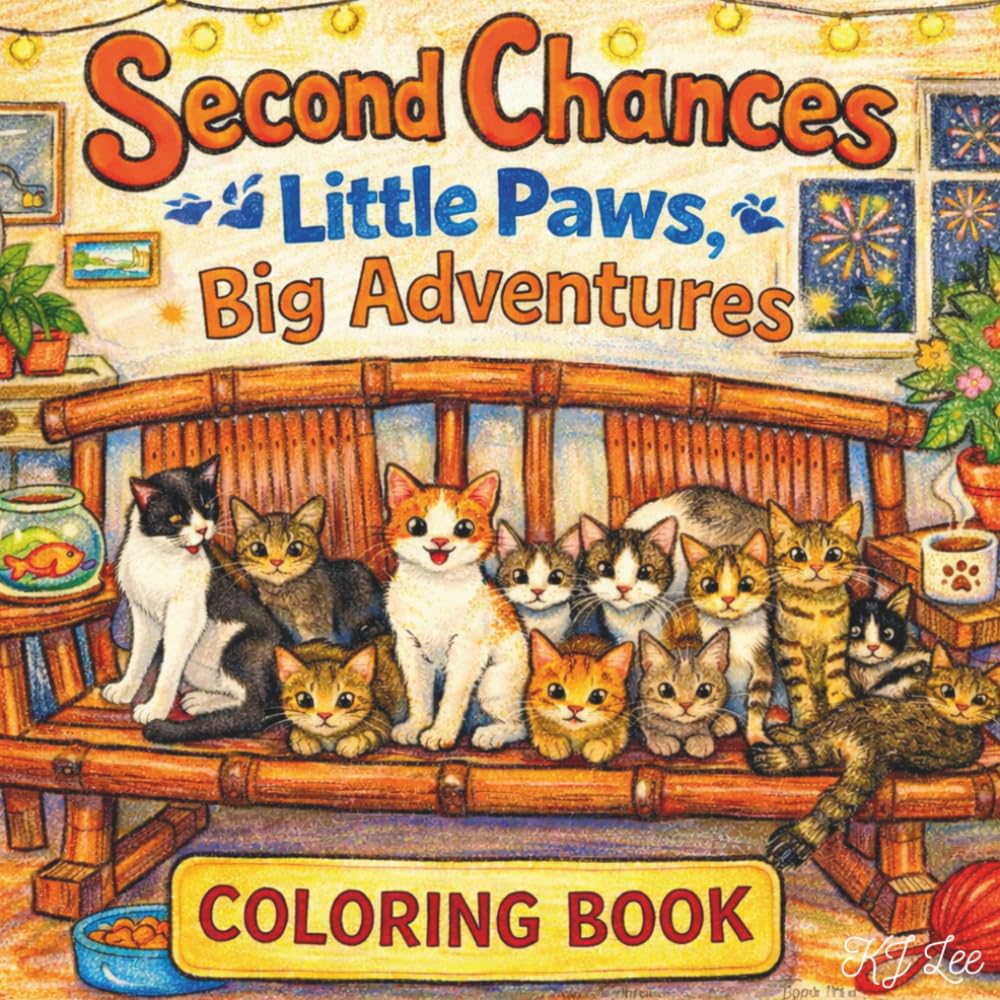 Second Chances Coloring Book: Little Paws, Big Adventures