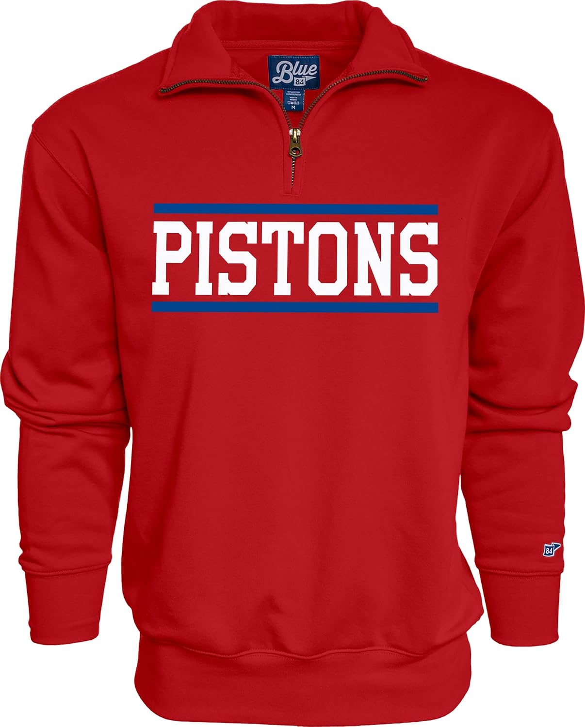 Blue 84 NBA unisex-adult Nba Officially Licensed Quarter Zip Sweatshirt Alternate Color