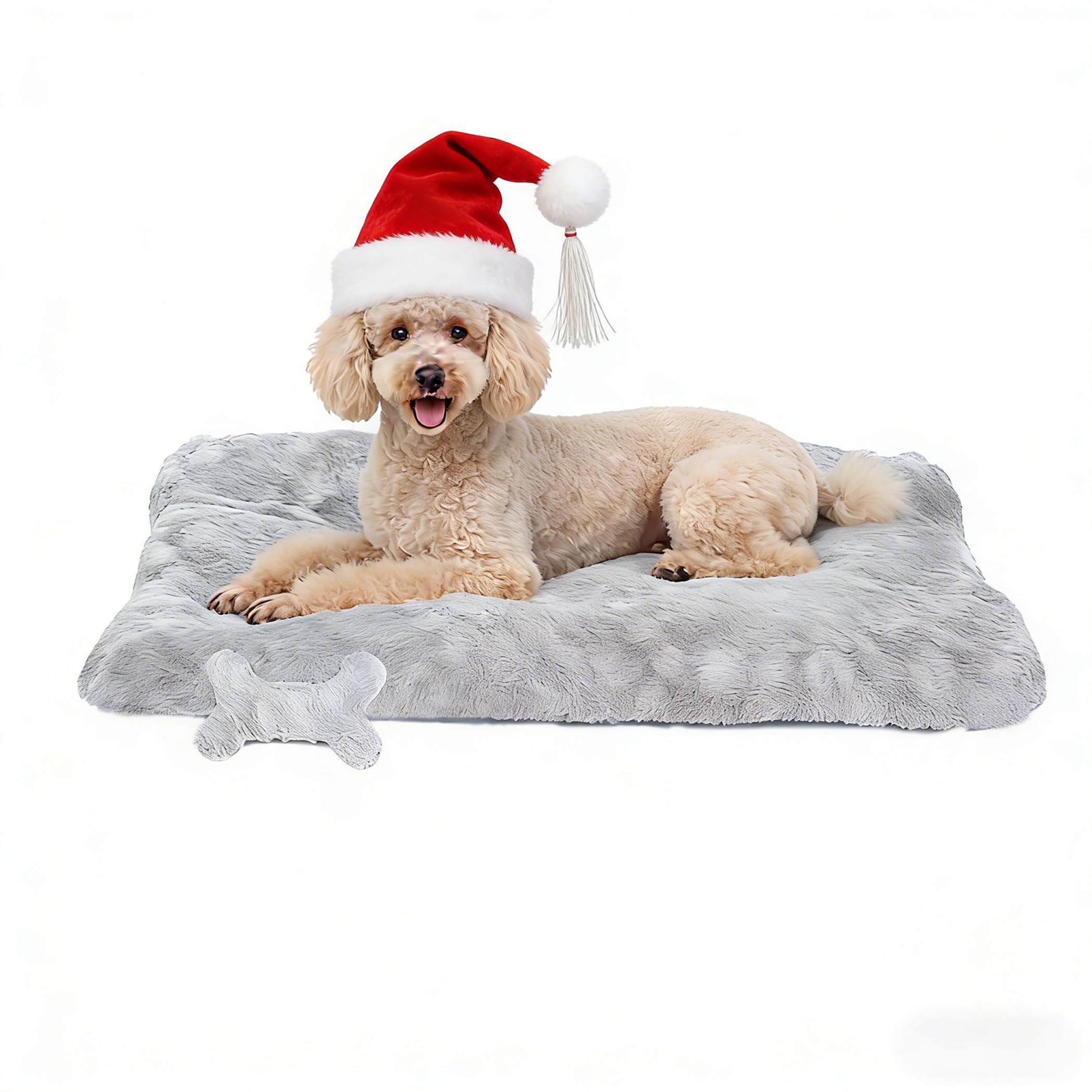 Razyzil Washable Dog Bed for Small to Large Dogs Calming Anti Anxiety Medium Dog Bed Deluxe Plush Faux
