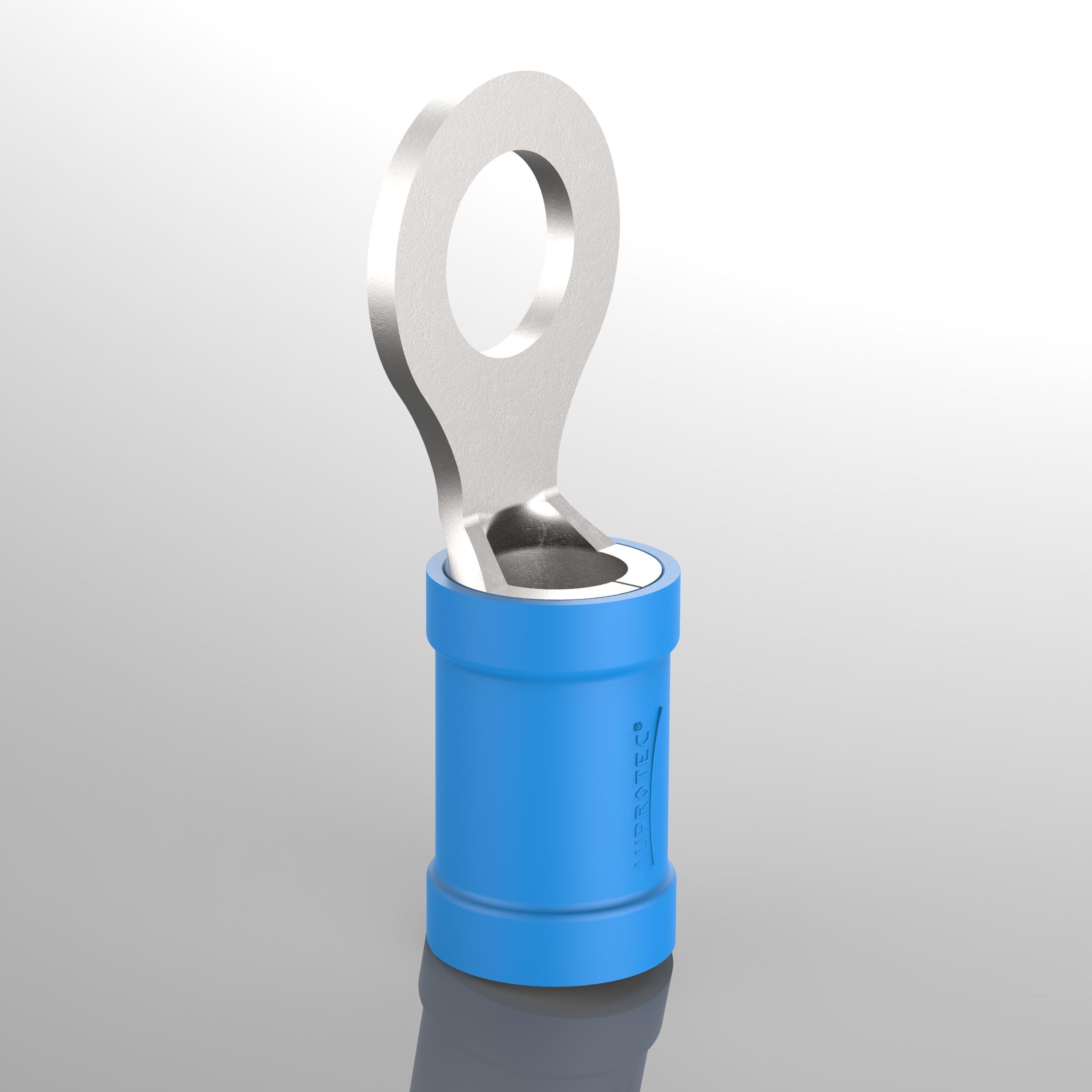 Image secondaire de Cosse à œillet AUPROTEC de 0,5 à 6,0 mm², diamètre du trou de M3 à M12, connecteur de câble PVC RV en cuivre étamé et en partie