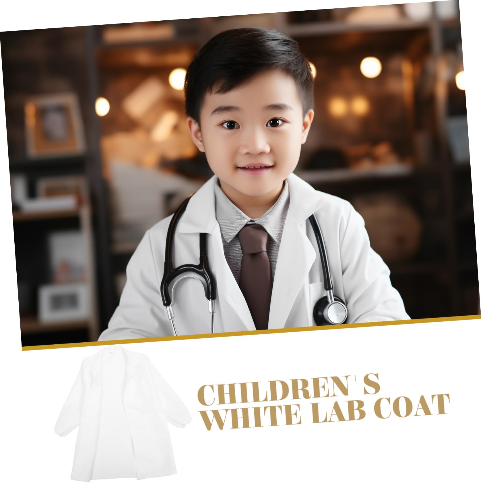 SUPVOX Bata De Para Bata De Para Para Disfraz De Científico Para Disfraz De Ocupación Preescolar