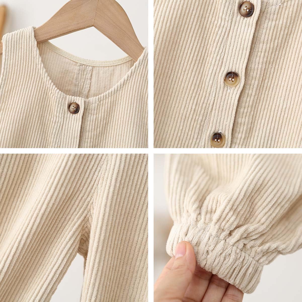 Salopette in Velluto a Coste per bebé Bambini da 1 a 5 Anni, Tuta per Bambina Senza Maniche in Tinta Unita, Pantaloni con Bretelle Salopette Autunno Inverno Pantaloni 80/86/92/98/104