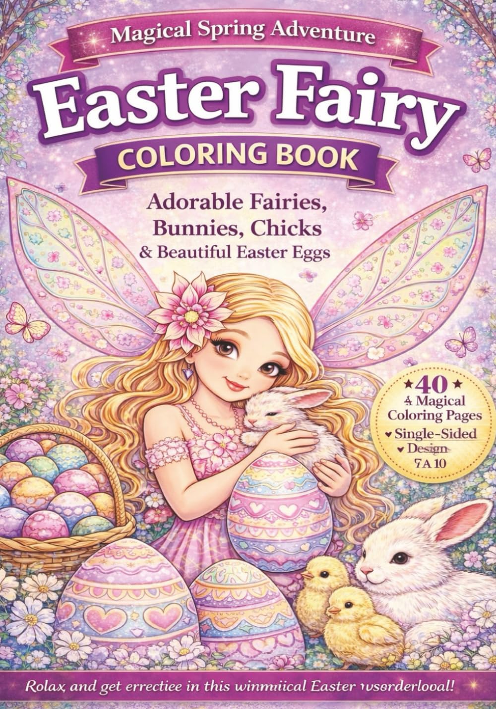 Easter Fairy Coloring Book for Kids & Adults: A Whimsical Easter Coloring Adventure Filled with Adorable Fairies, Rabbits, Chicks & Decorated Eggs (Magical Fairy Coloring Adventures)