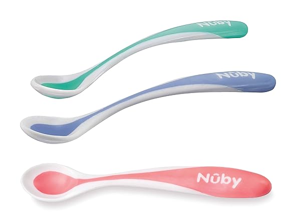 Nuby Hot Safe Spoons 4 Pack Bpa Free
