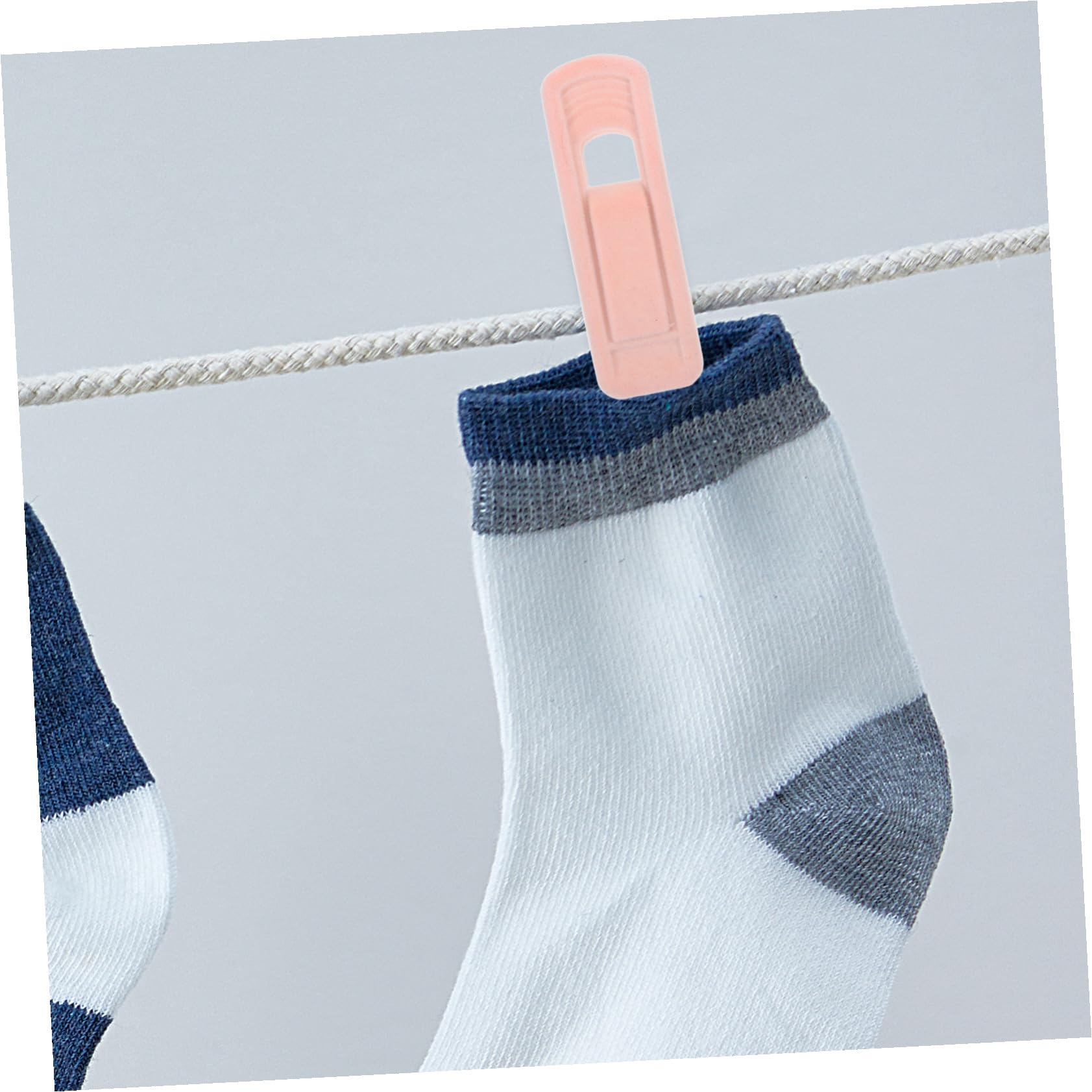 50 Piezas 50 Pinzas de Plástico para Ropa Terciopelo Antideslizante, Resistentes al Viento, Tamaño Pequeño, Color Rosa, Paquete de 50 Unidades para Pantalones, Faldas y Toallas,