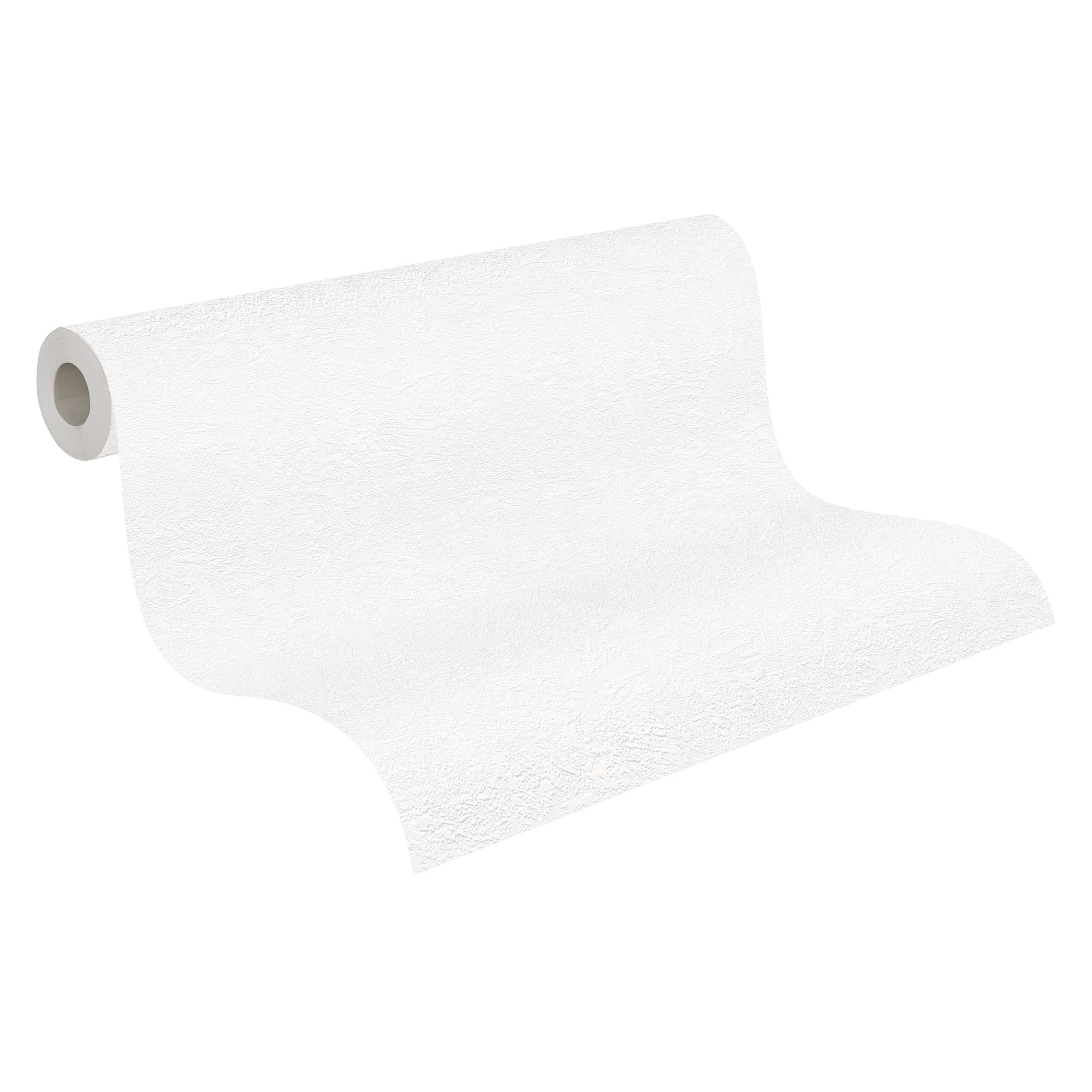 A.S. Création überstreichbare Vliestapete Meistervlies Tapete 25,00 m x 1,06 m weiß Made in Germany 248817 2488-17