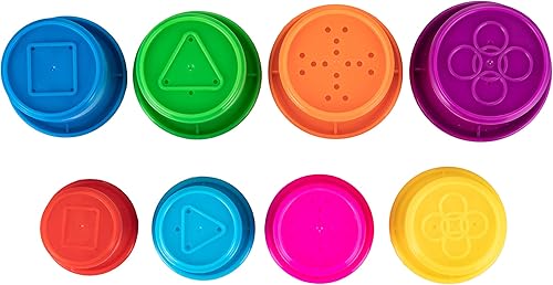 Miniatura 6 de Coloridas tazas apilables y anidadas, 8 tazas, divertido juguete de aprendizaje de color, gran juguete de baño y playa para bebés y niños pequeños,