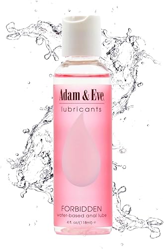 Adam & Eve Forbidden - Lubricante anal a base de agua, gel anal para privacidad y juguetes, textura suave no pegajosa de larga duración, juego anal