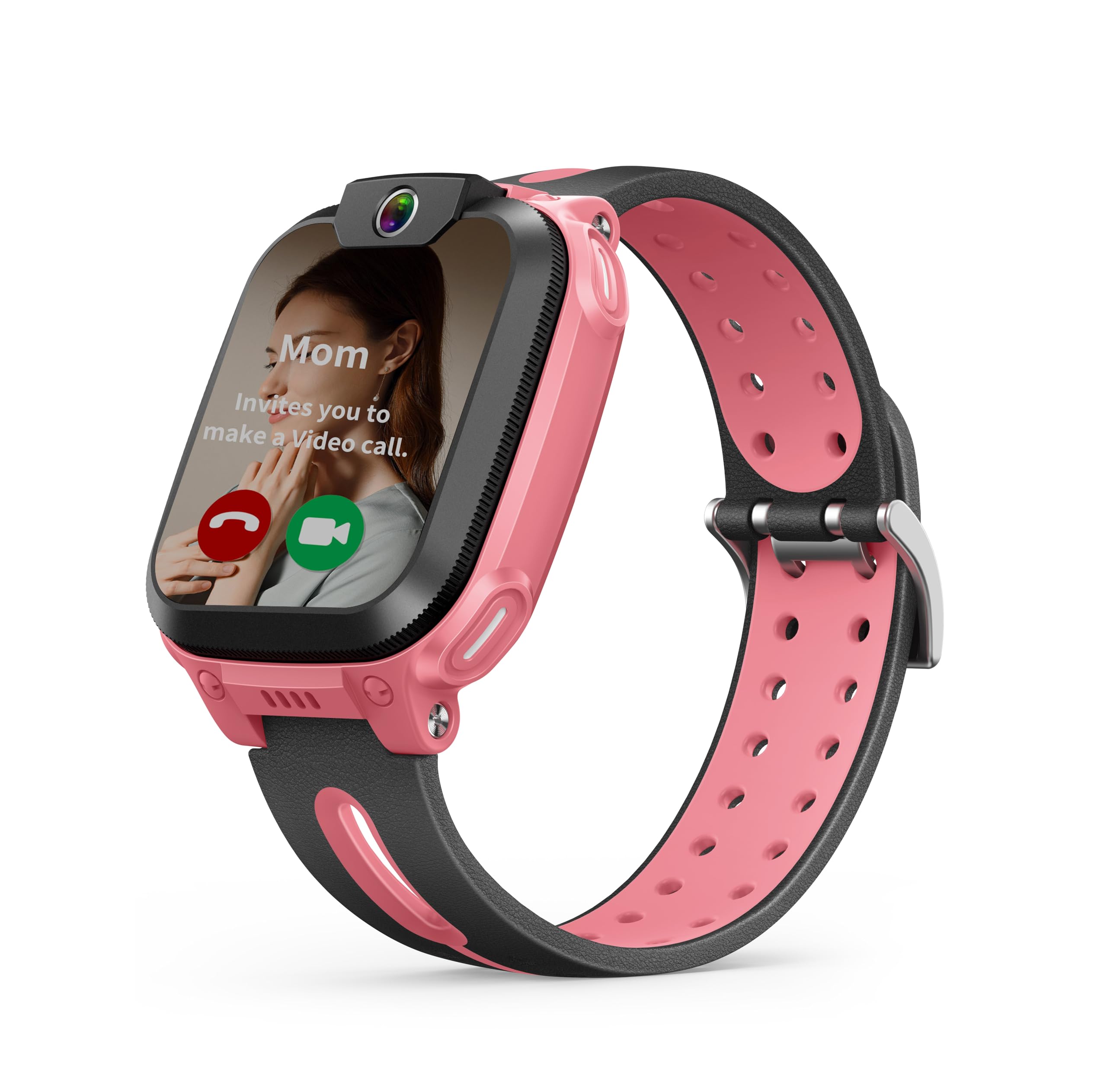 – imoo Z1 Smart Watch for Kids,740mAh Long Battery Life Real-Time HD Video Call Watch,GPS Location Real-Time Positioning,IPX8 Water-Resistance, Kids Smart Watch (Pink)