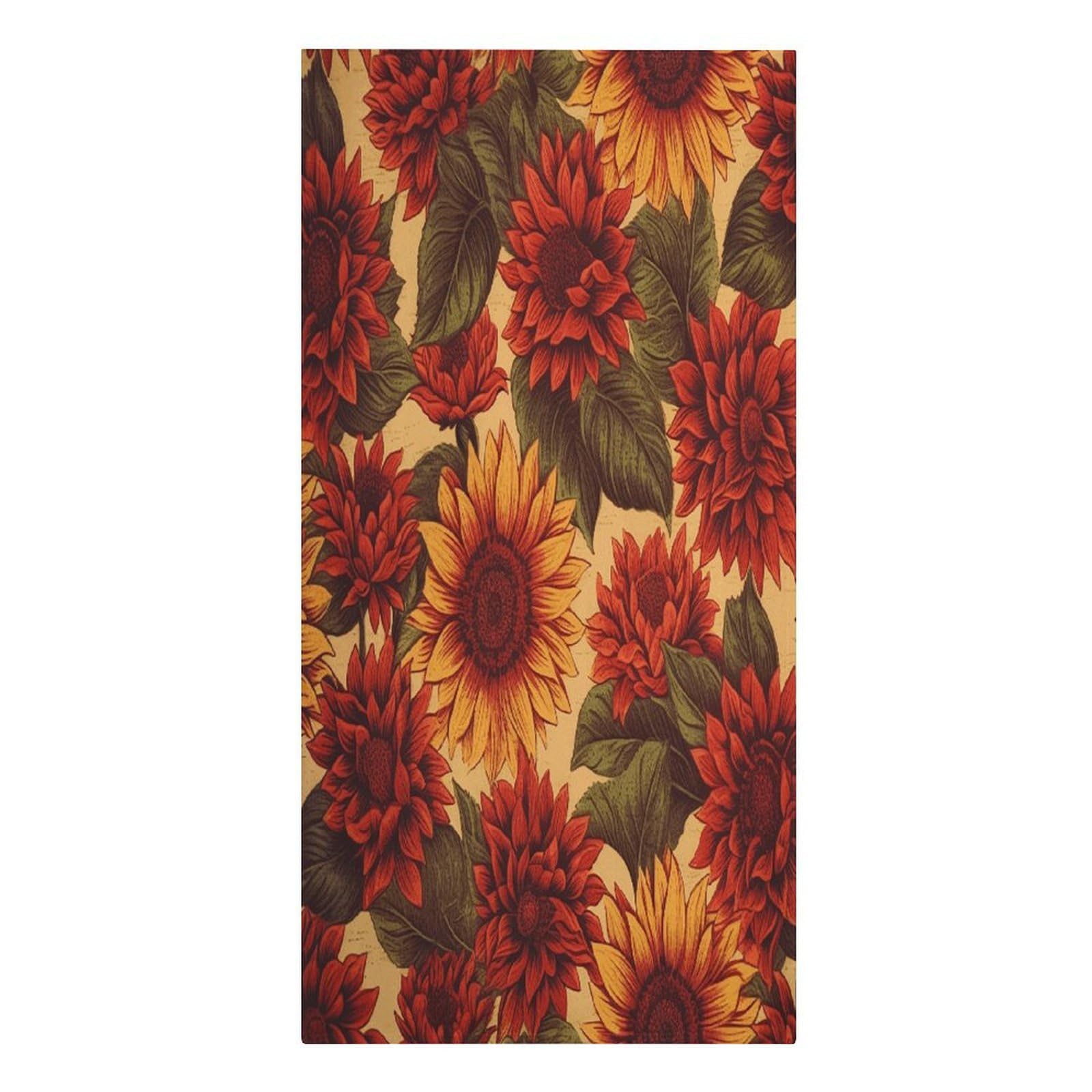 VstaDank Red Sunflower Beach Towel Vacation Essentials Sand Free Soft Quick Dry Swim Towels 61"x30" Modern Extra Large Towels Lightweight Microfiber Beach Towel for Swimming Pool