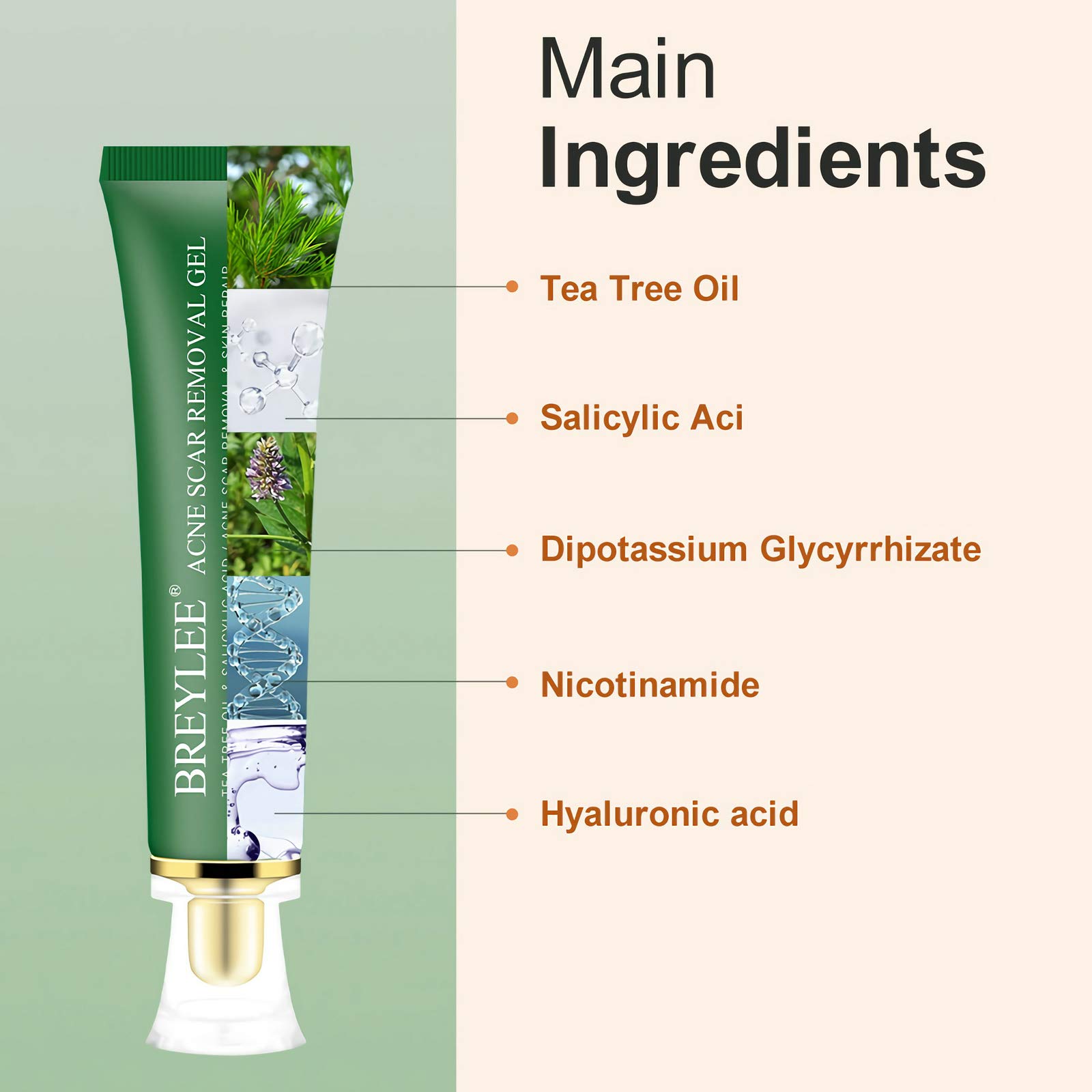 Acne Scar Treatment, Breylee Acne Scar Removal Gel Acne Scar Therapy