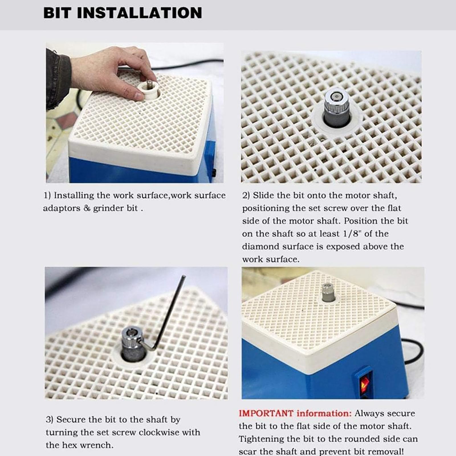 Stained Glass Grinder Machine, Small Electric Grinder, Maximum Speed 4200r, Grinding Various Shapes, Automatic Water Supply, for Stained Glass DIY, Mosaics, Ceramics and Crafts