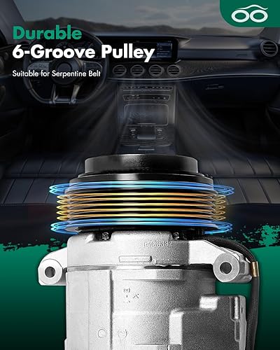 Miniatura 1720 de SCITOO Compresor de CA para 2012-2014 para Ford Edge 2.0L para Ford Explorer 2.0L