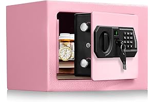 Yuanshikj Electronic Deluxe Digital Security Safe Box with Key Lock