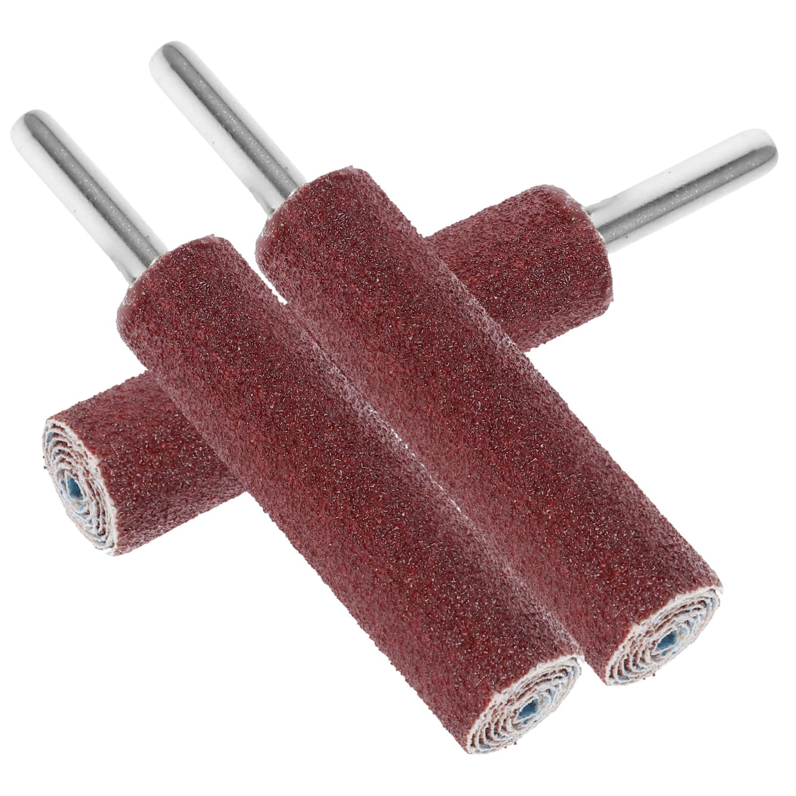 DOITOOL 3pcs Sanding Bands for Nail Drill Cylinder Porting Kit 80 Grit Sandpaper Rolls Easy Replacement for Woodworking