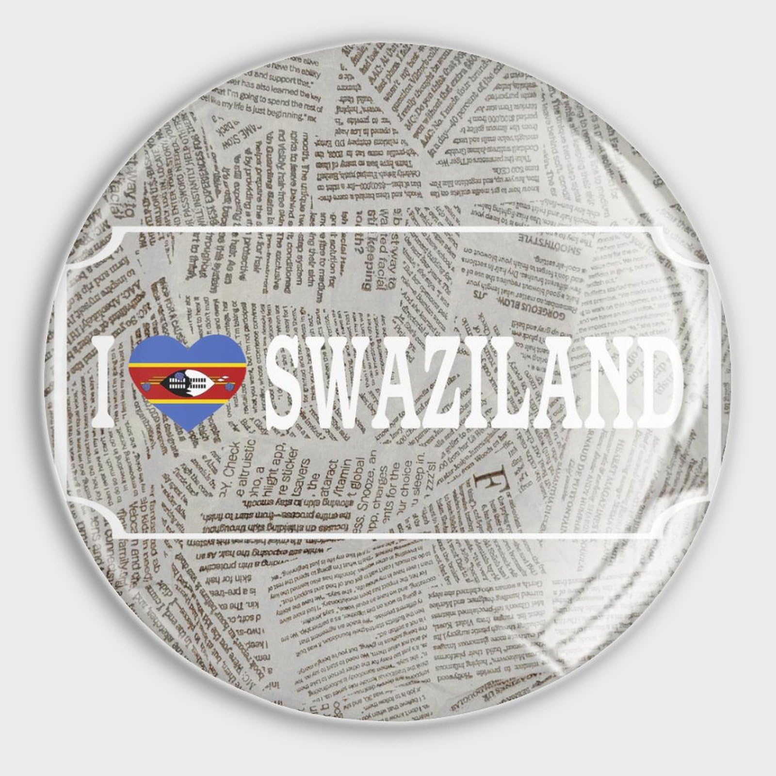 Glas-Kühlschrankmagnete I Love Swasiland Flagge, starke Magnete I Choice Peace, starke Kühlschrankmagnete, internationaler Urlaub, Whiteboard-Magnet für Schrank, Geschirrspüler, Schrank,