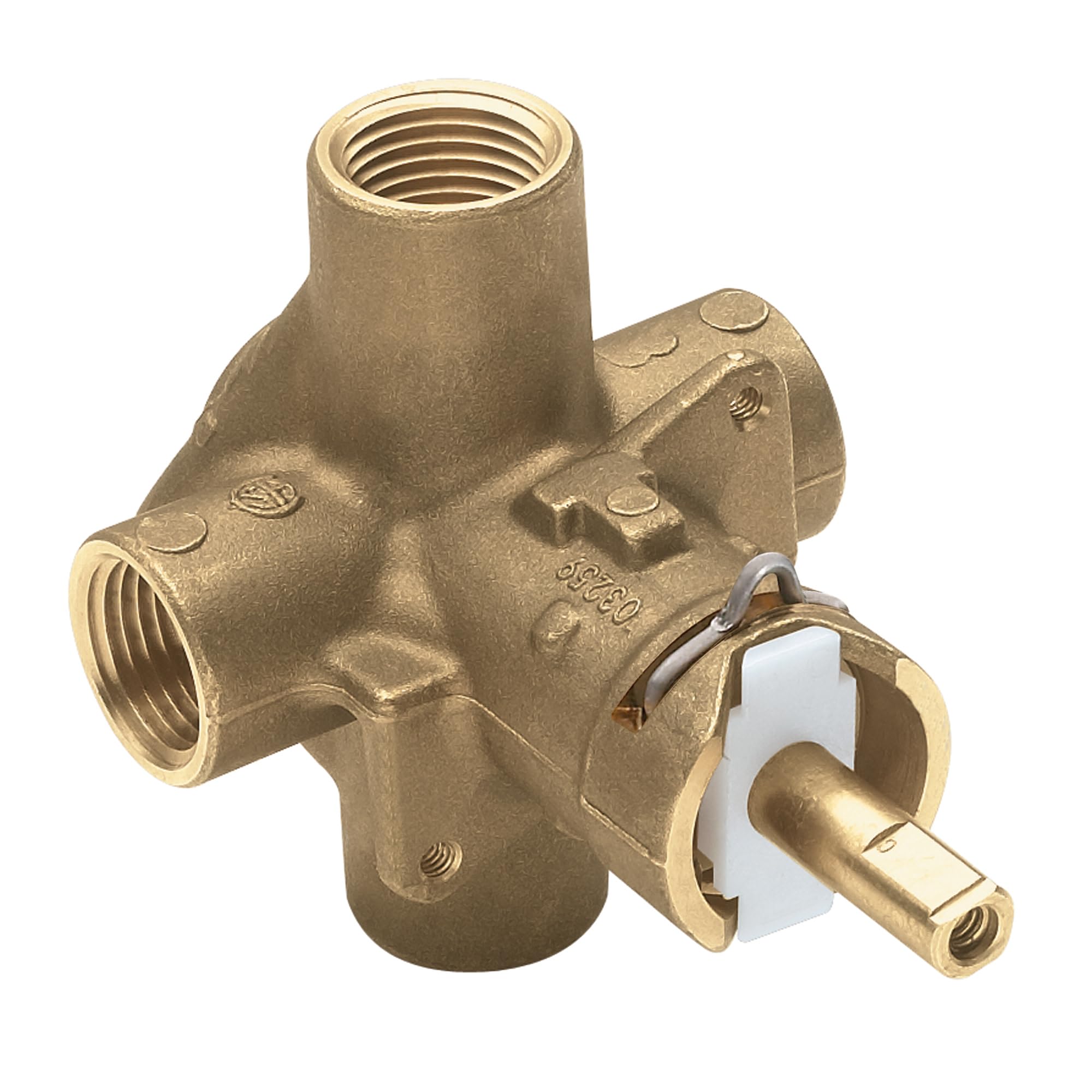 Moen M Pact PosiTemp Pressure Balancing Brass Tub and Shower Valve with IPS Connections, 2510