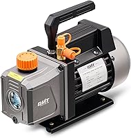 Orion Motor Tech 4 CFM 1/3 HP Single Stage Vacuum Pump for R134a R410a R22 HVAC AC - Oil Kit for Auto Repair Degassing