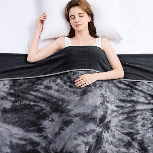Topcee Cooling Blanket for Night Sweats Decorative Tie Dye, Absorbs Heat to Keep Cool on Warm Nights, Q-Max 0.5 Cooling Blankets for Hot Sleepers, Ultra-Cool Lightweight Sofa Throw Blanket (50"x70")