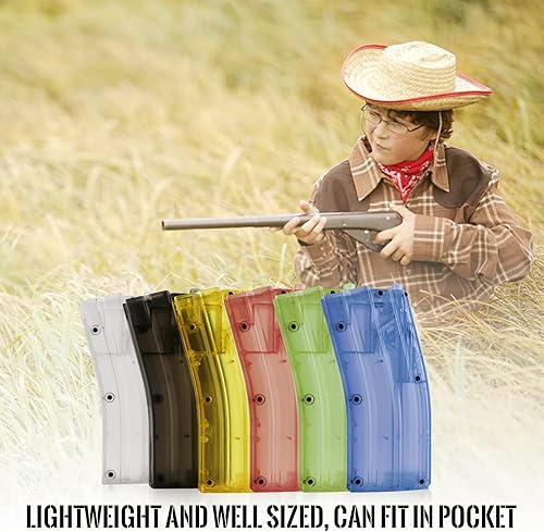 Miniatura 7 de FAMKIT Airsoft Speed Loader, bb Quick Loader Simplificado Airsoft Paintball 500rd BB Speedloader Tactical Militar BB Box Juegos de Guerra Pistola