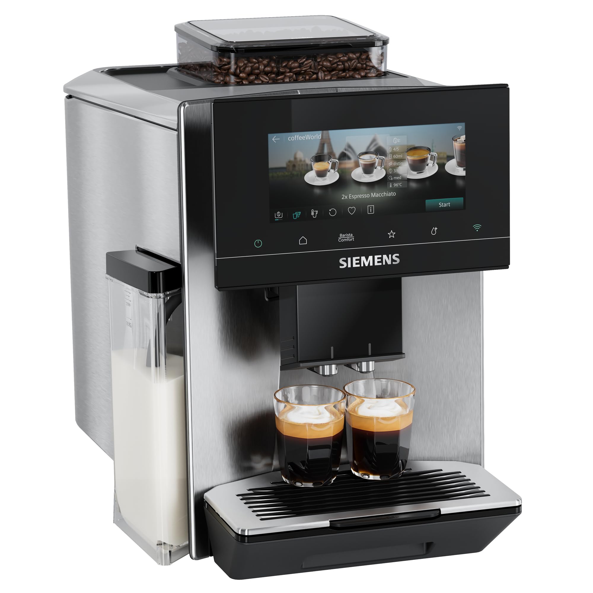 Siemens EQ900 iAroma, machine expresso automatique, réglages perso, grand écran