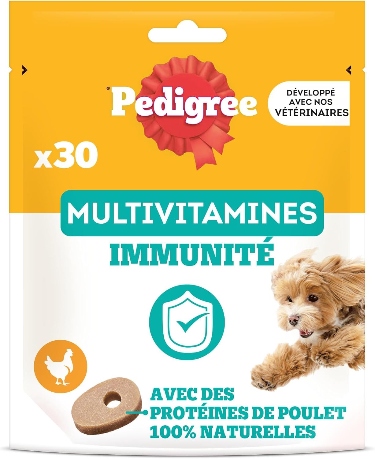 PEDIGREE Multivitamins Immunity Complementary Food for Adult Dogs 6 x 180 g