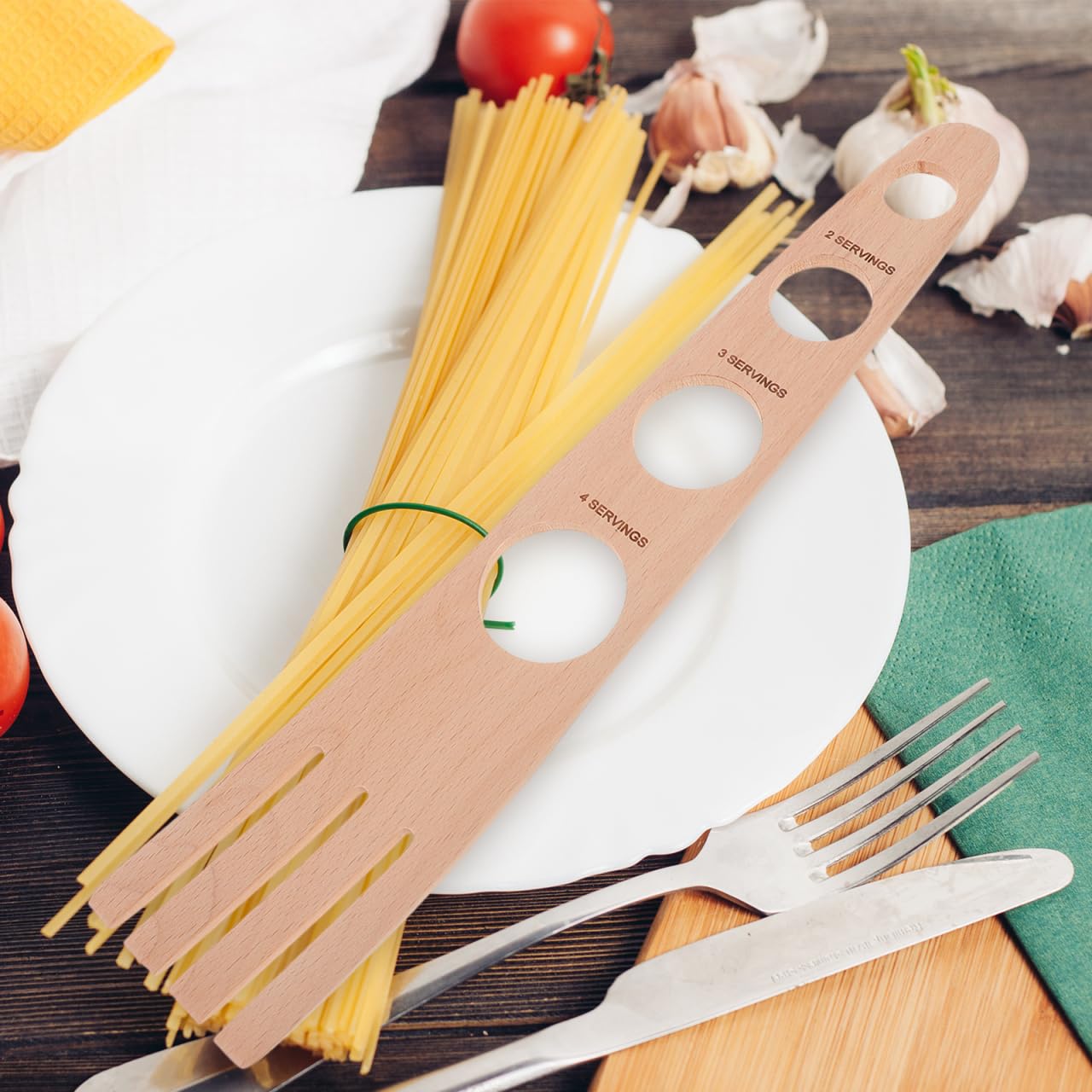 Ciieeo Medidor De Espagueti Con 4 Orificios Para Control De Porciones Preciso Utensilio Compacto Para Cocina Y Hogar Fácil De Usar