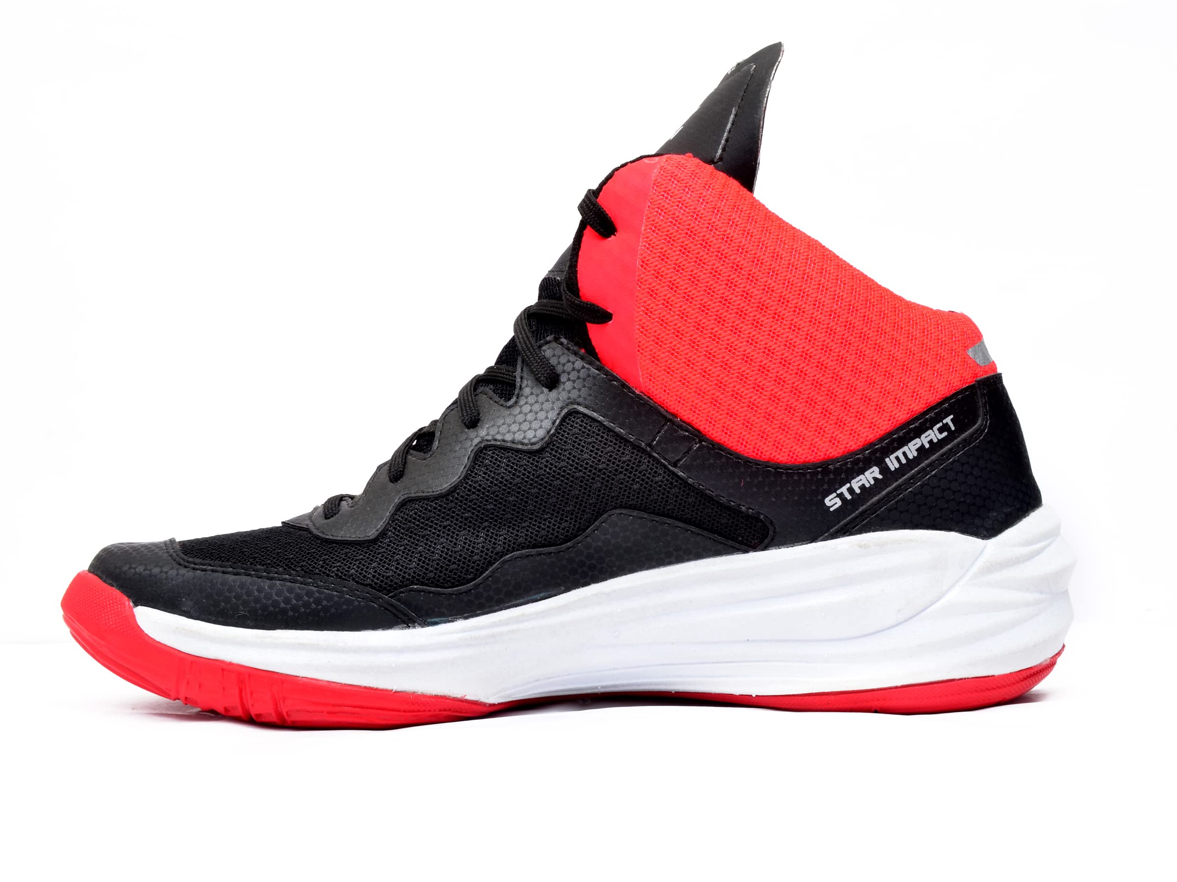 SEGAby Star Impact Pvt. Ltd. Men's Wave Basketball Shoes (Black, 11)