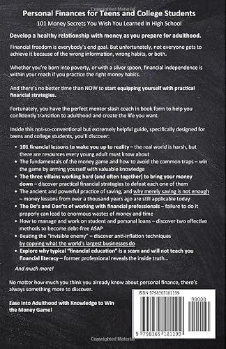 Personal Finance For Teens And College Students: 101 Money Secrets You Wish You Learned In High School #TOP1