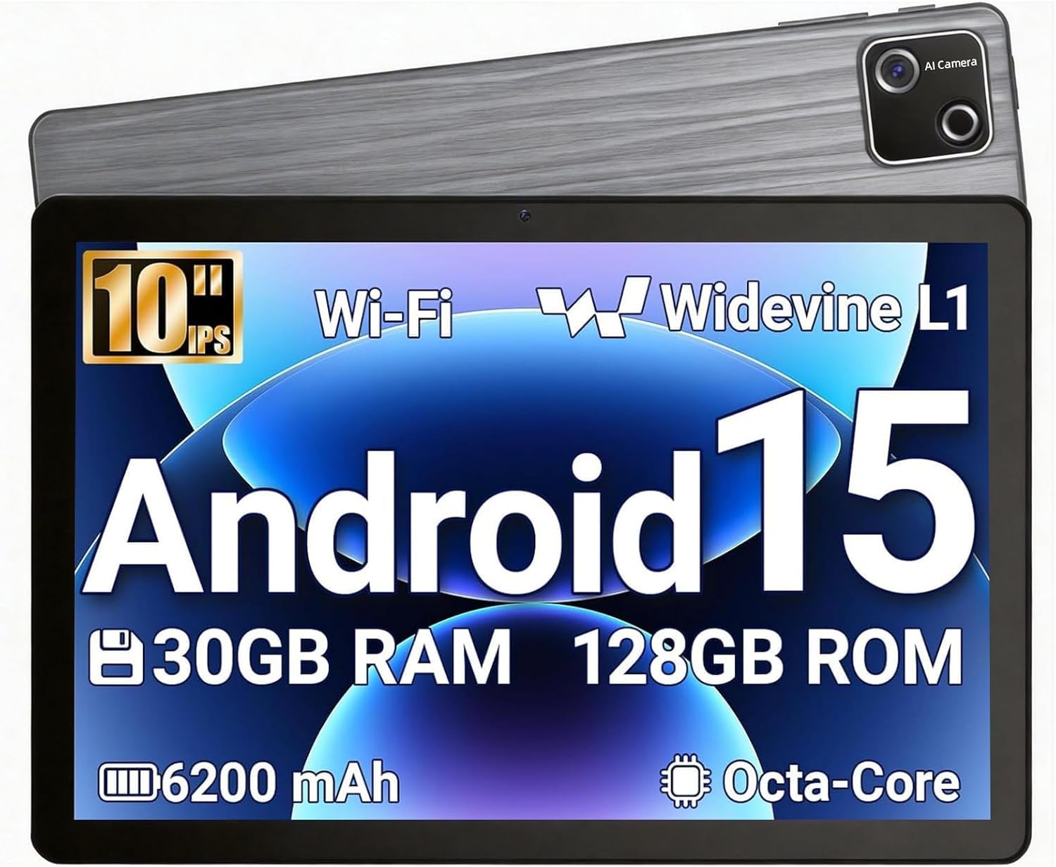 Evermyth Tablet 10 Inch Android 15