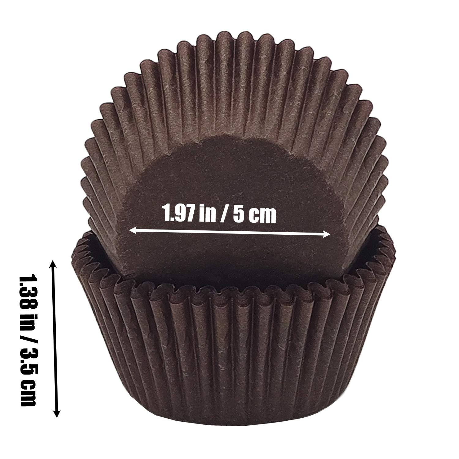 Huaswan Natural White Coffee Brown Cupcake Liners Standard...