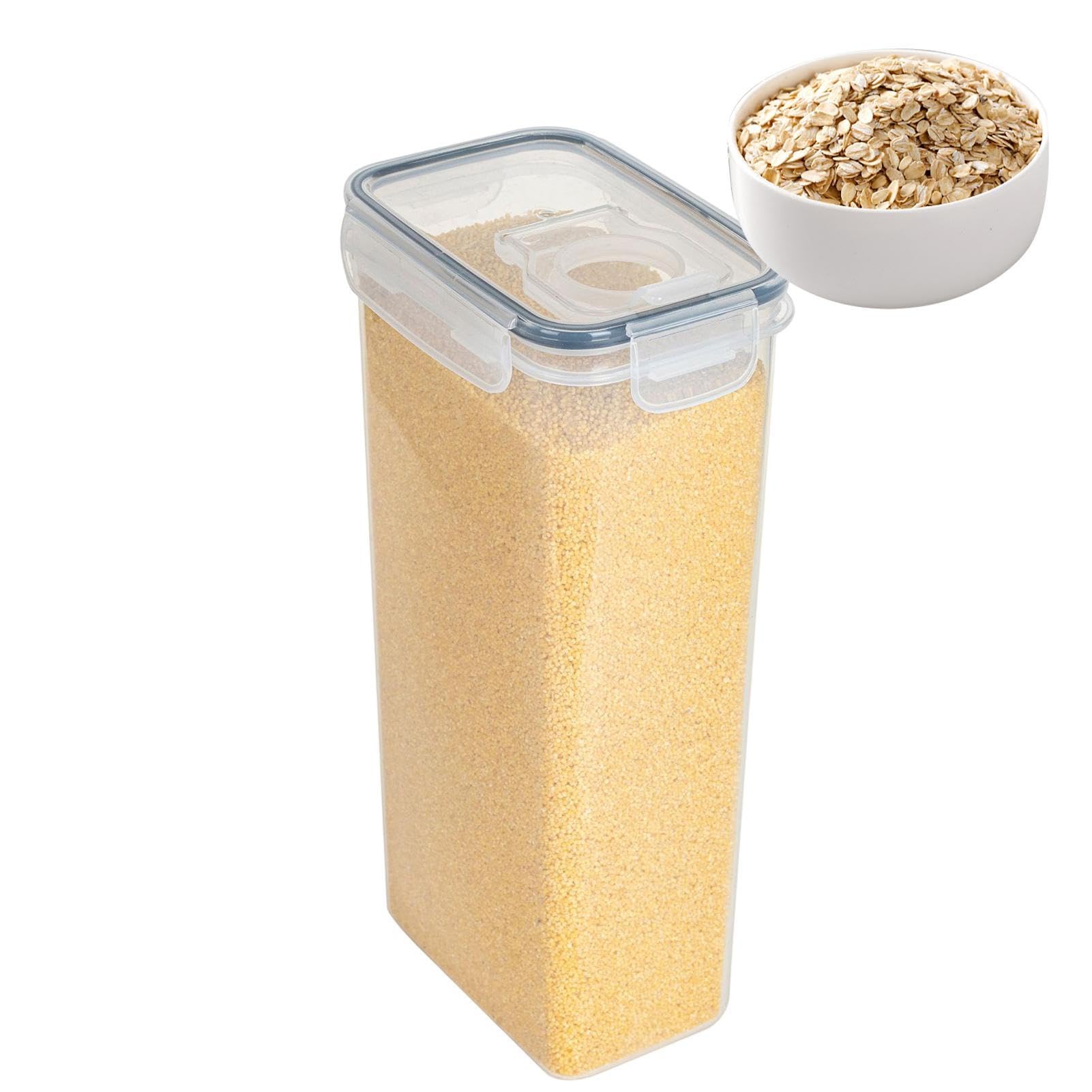 Mgichoom Müsli-Behälter, luftdichter Küchenbehälter – leicht verschließbarer Deckel, luftdicht, für Haus, Küche, Speisekammer, Organisation und Aufbewahrung für Pommes, Haferflocken, Mehl, Snacks Küche, Haushalt & Wohnen