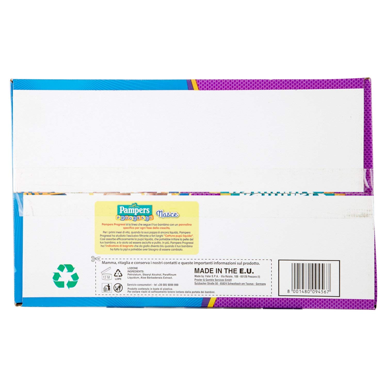 Pampers Progressi Pannolini Mini, Taglia 2 (3-6 kg) - Paco da 112 Pezzi