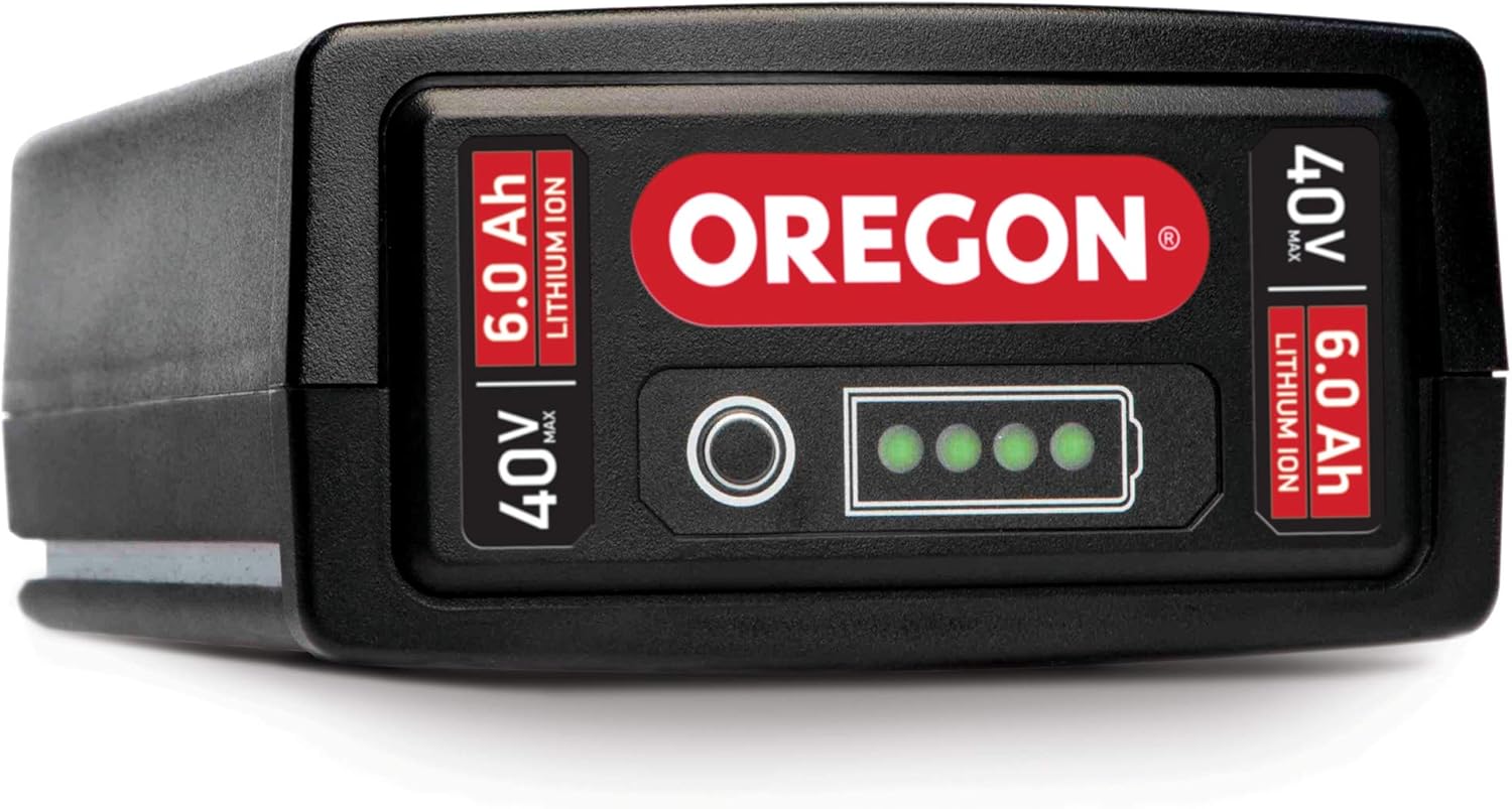 review Oregon LM400 Cordless Lawnmower Kit with 6.0 Ah Battery and Rapid Charger