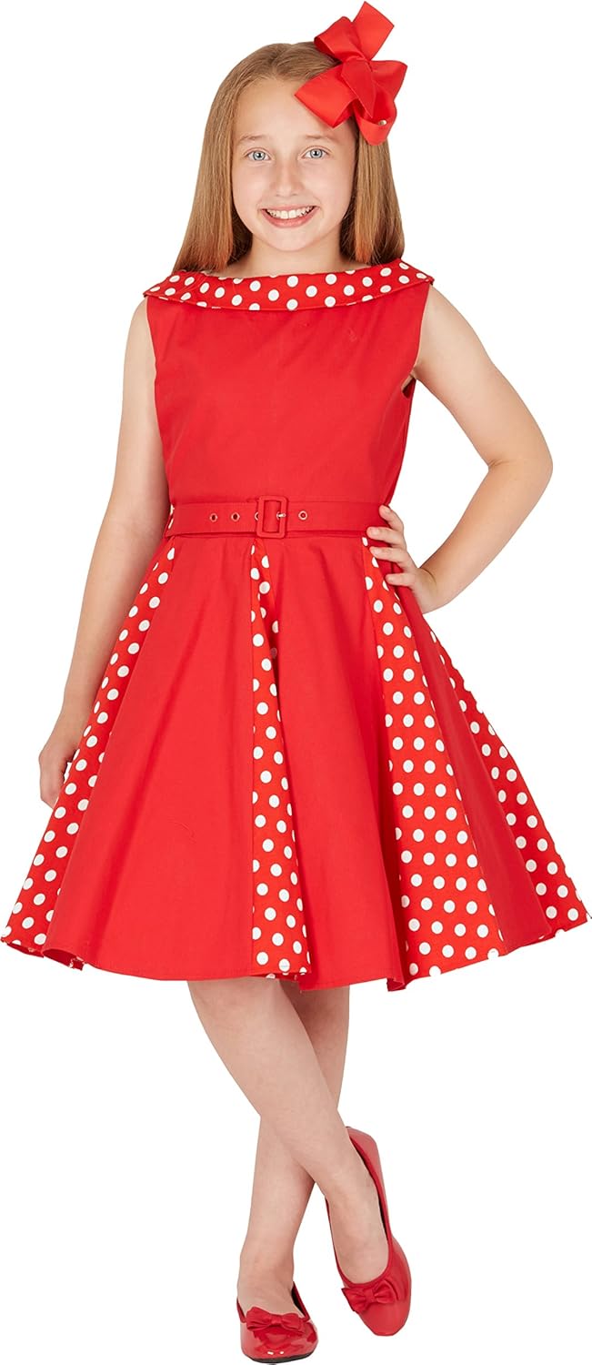 Vintage Polka Dot 50's Girls Dress