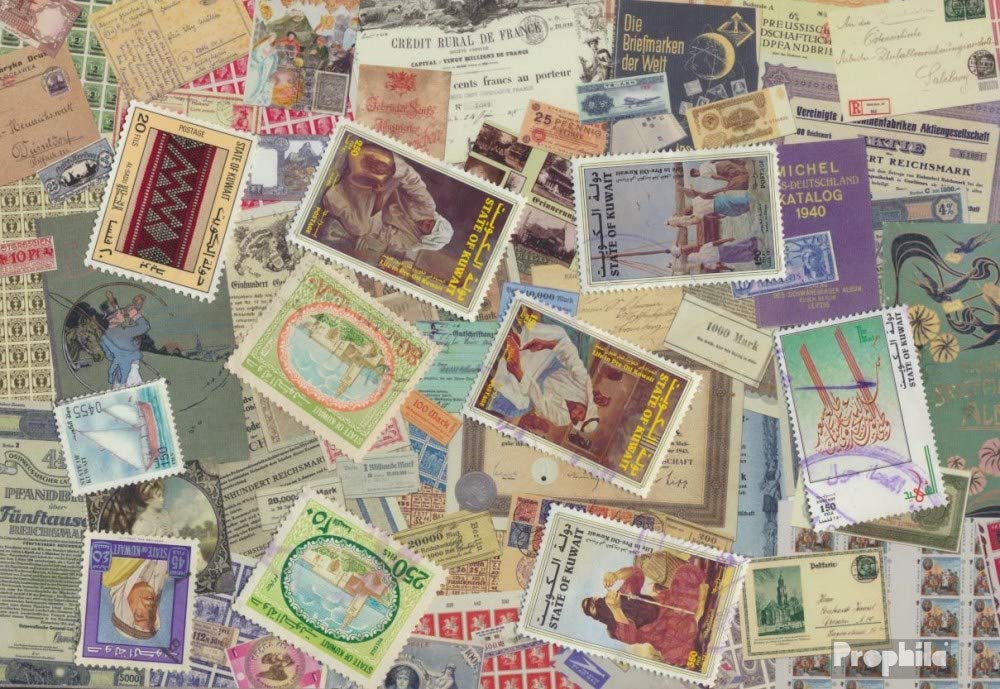 Prophila Collection Kuwait 10 various stamps (Stamps for collectors)
