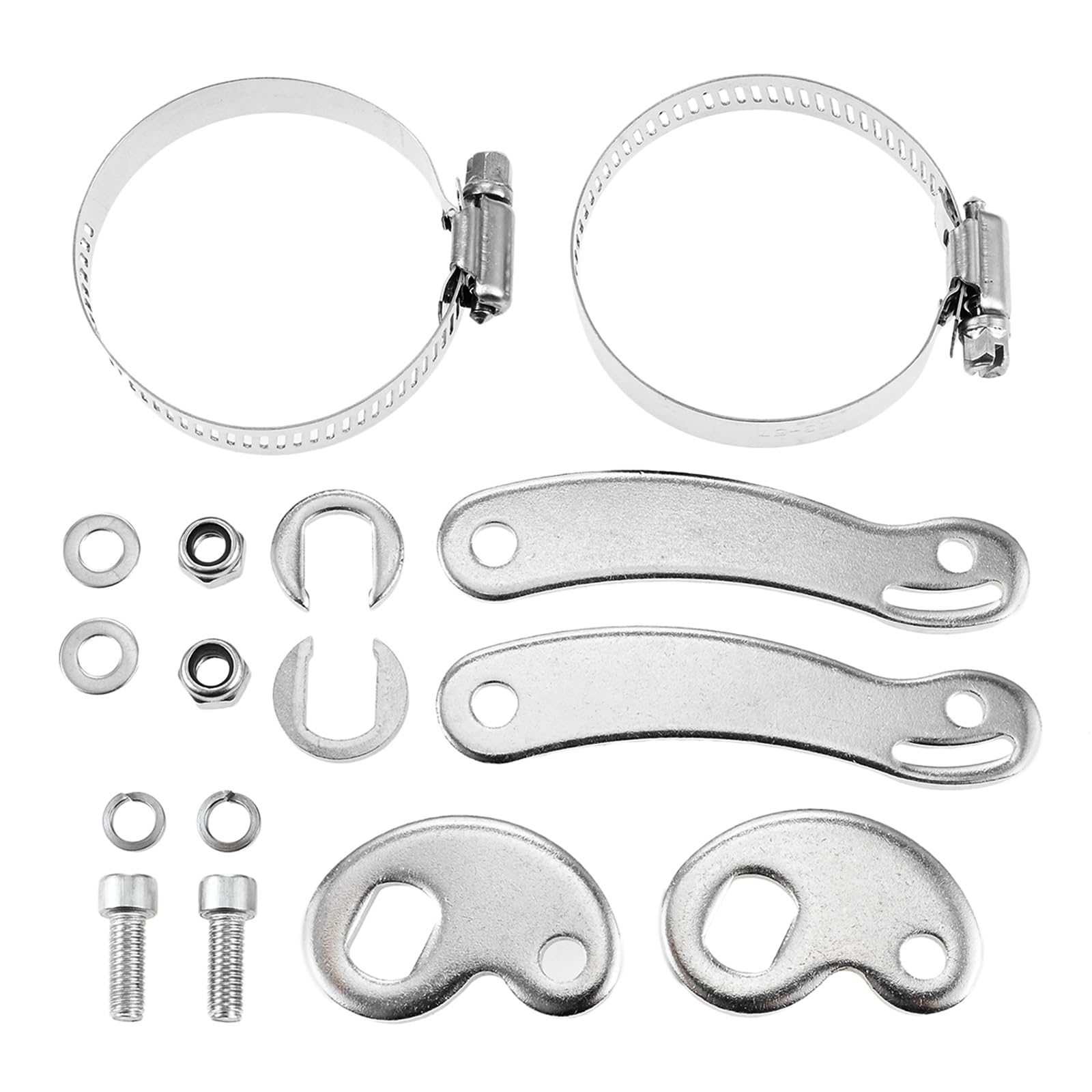Aupoko Universal Torque Arm Kit - 2 Sets Ebike Motor Dropout Amplifier, Front/Rear Hub Protector Compatible with 10x14mm Axles | High-Strength Steel Connectors, Bicycle Conversion Accessories