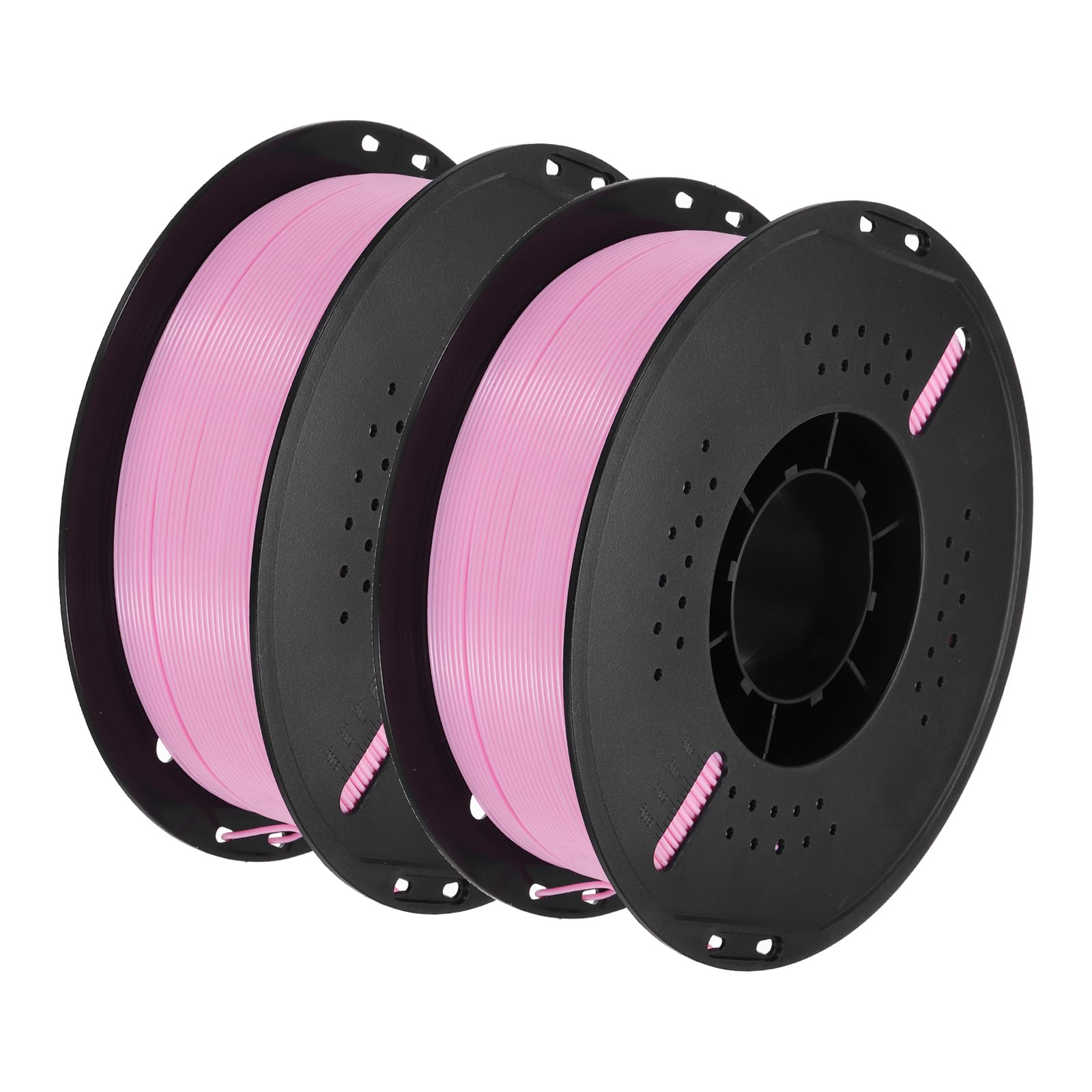 QUARKZMAN Filamento PETG Para Impresora 3D, 1.75mm 1KG Alta Precisión Antihumedad Superior Tenacidad Filamento Brillante Rosa Para Impresoras 2 Pcs