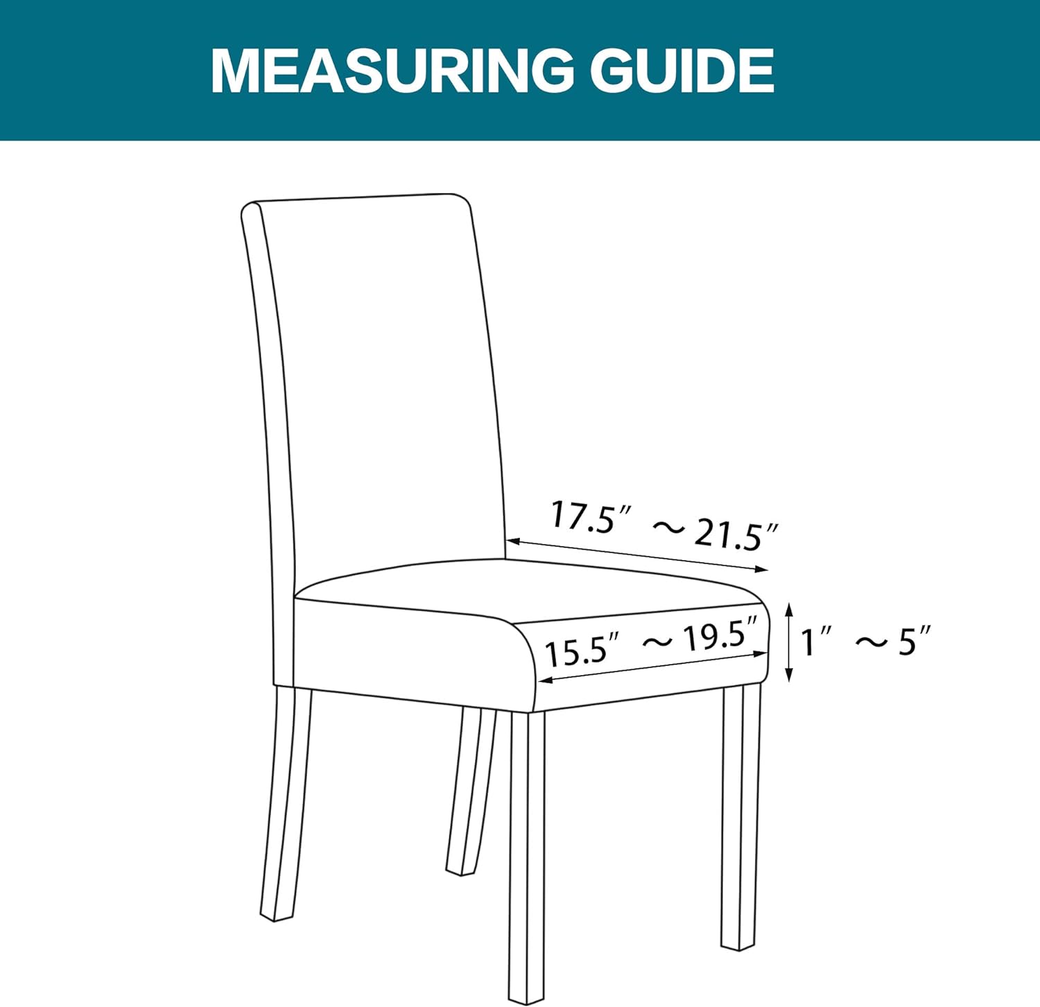 Gеt Chеар Prісе Turquoize Stretch Jacquard Chair Seat Covers Seat Covers for Dining Room Chair Covers Chair Seat Slipcovers Removable Washable Chair Seat Cushion Slipcovers for Dining Room (4 Pack, Brown)