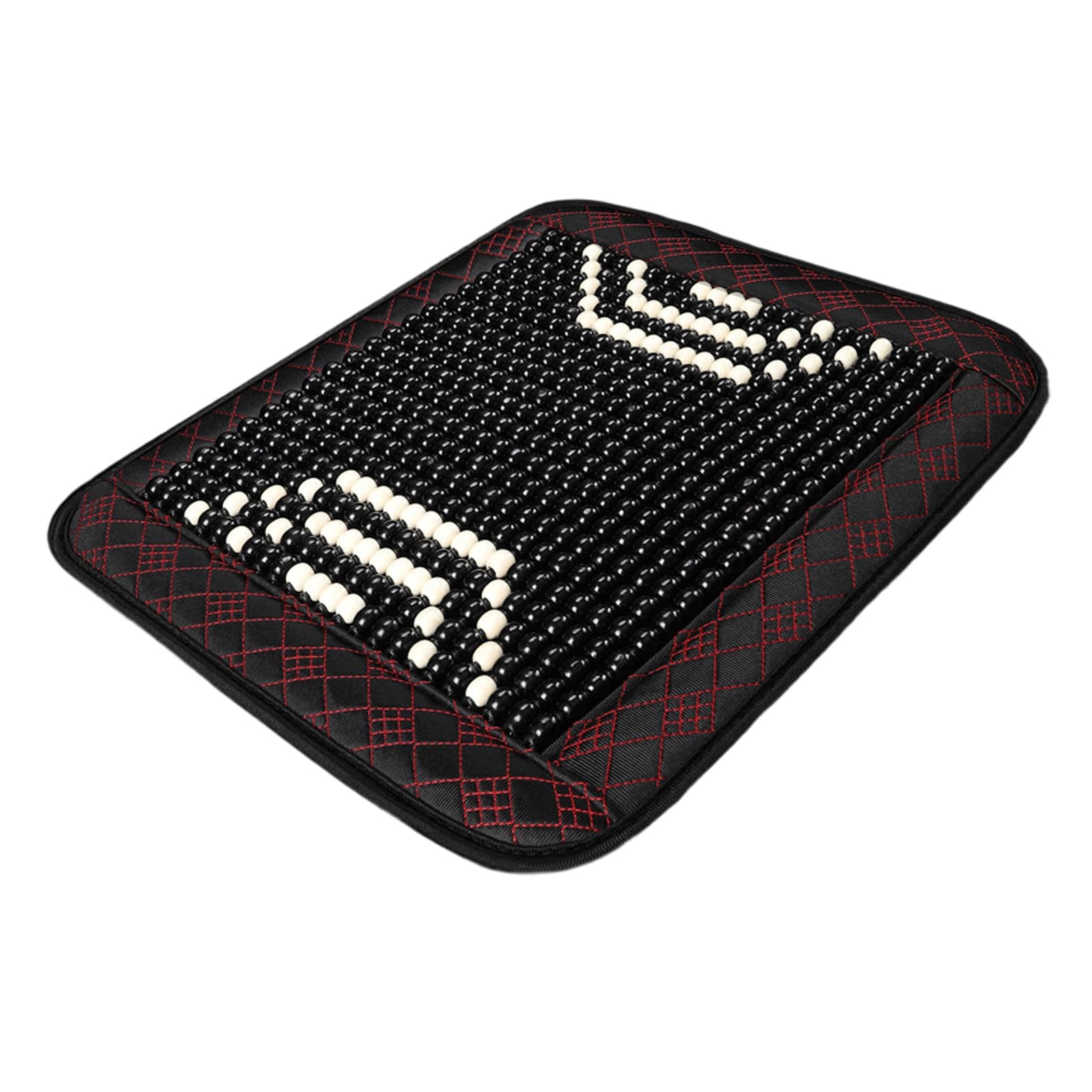 Hsioluted Beaded Seat Covers Lumbar Back Brace Cushion Vehicle Chair Ventilated Cooling Seat Pad Covers