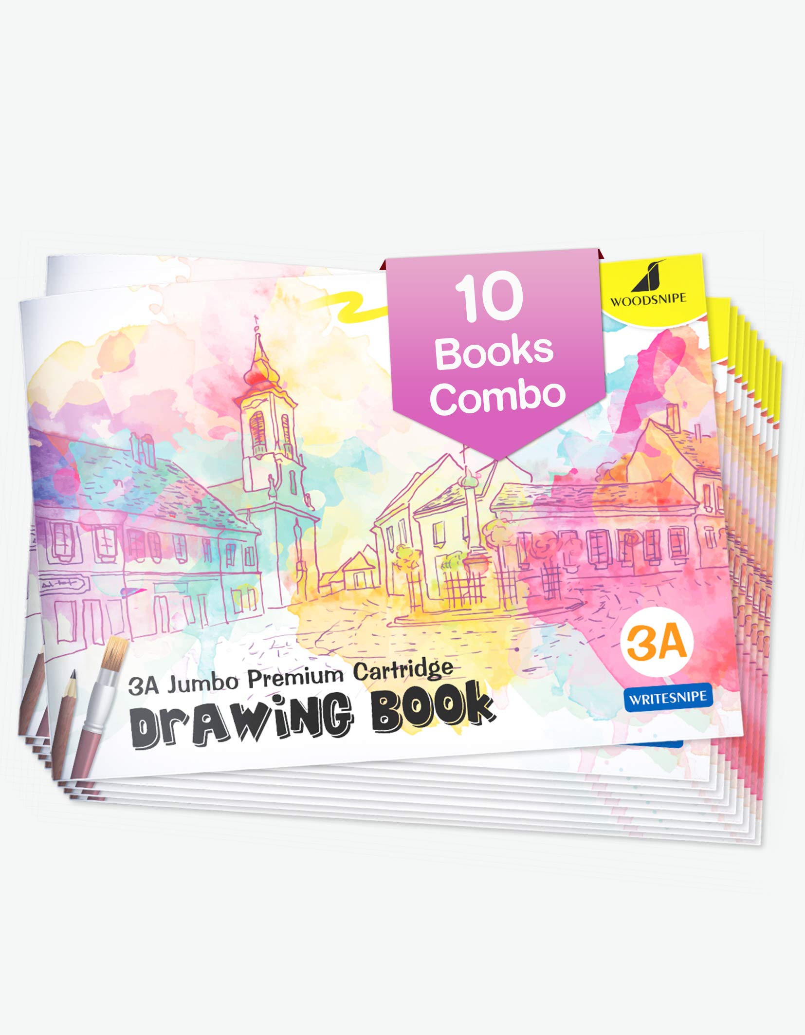 Buy Drawing for Kids 3A Size Drawing Books 36 White Blank Drawing