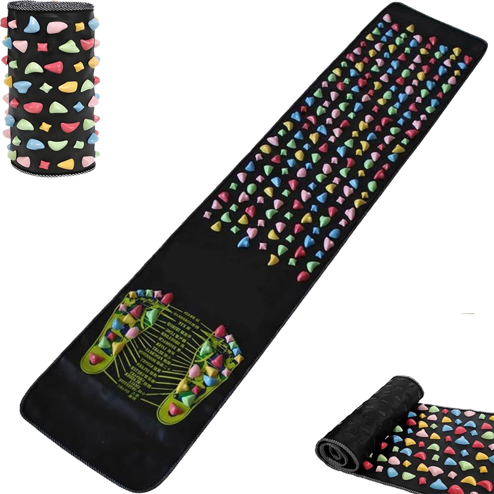 Reflexrelief Mat, Foot Massage Mat Acupressure, Acupoint Mat Ease Tiredness of The Muscle, Foot Acupressure Mat Feet Massage Pad, Reflexology