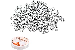 120-Piece Soccer Ball Beads for Creative Soccer Crafts
